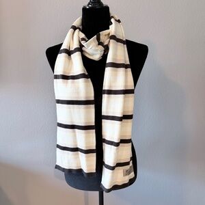 GAP Brown and Cream Striped Knit Scarf